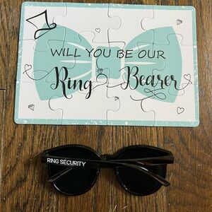 Ring Bearer Puzzle and Sunglasses Set
